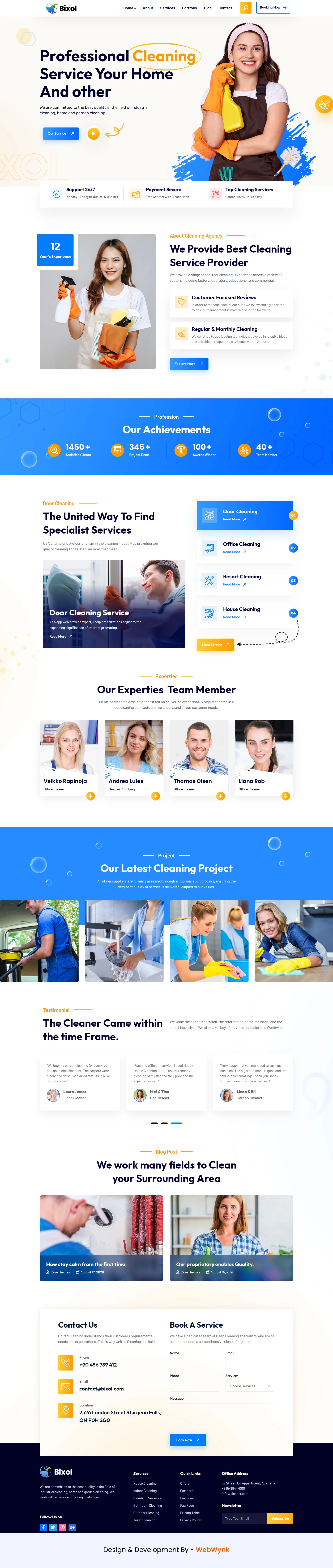 cleaning-service-website-development-webwynk